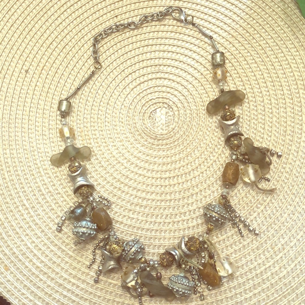 Funky charm necklace